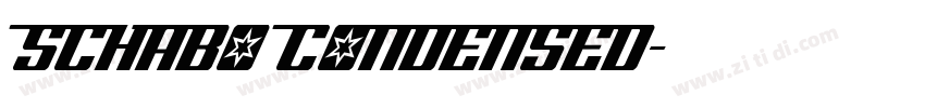 SCHABO CONDENSED字体转换